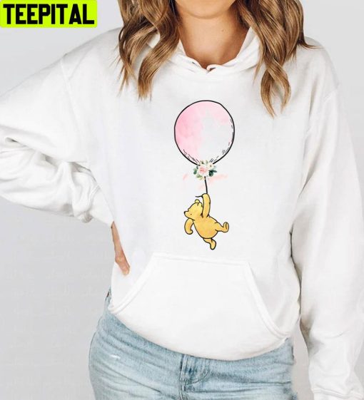 Holding Balloon Winnie The Pooh Trending Unisex T-Shirt