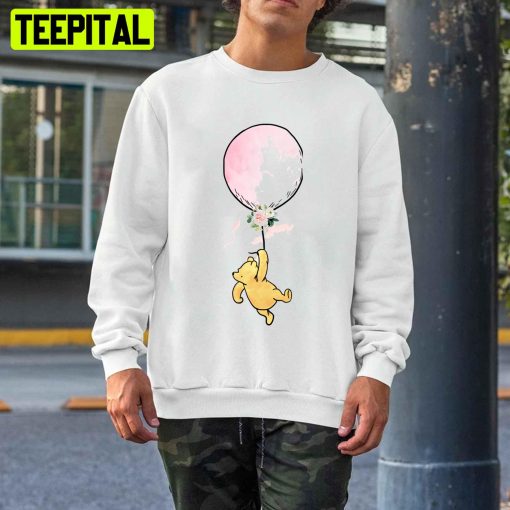 Holding Balloon Winnie The Pooh Trending Unisex T-Shirt