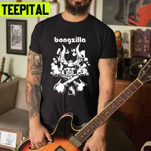 White Bongzilla Popular Logo Unisex T-Shirt