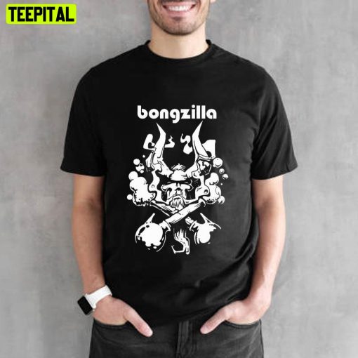 White Bongzilla Popular Logo Unisex T-Shirt