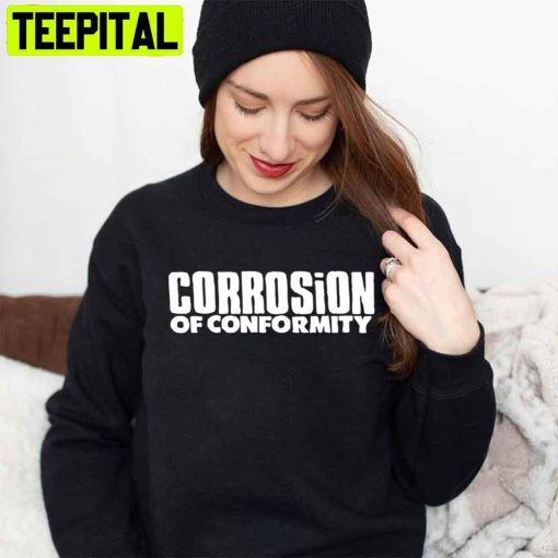 White Logo Corrosion Of Conformity Band Unisex T-Shirt