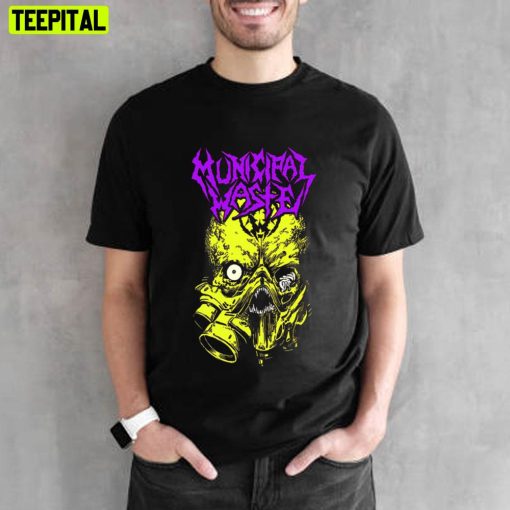 Yellow Purple Art Municipal Waste Unisex T-Shirt