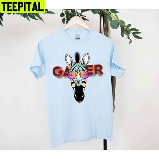 Gamer Zebra Unisex T-Shirt