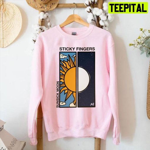 Sunsick Moon Sticky Fingers Unisex T-Shirt