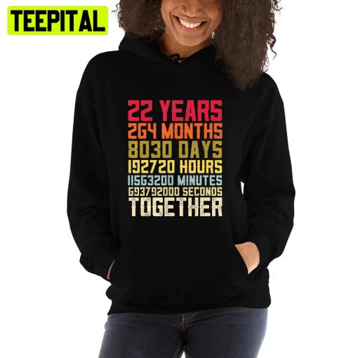 22nd Wedding Anniversary S For Married Couples Mat Unisex T-Shirt