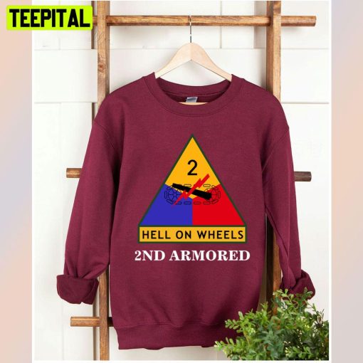 2nd Armored Division Hell On Wheels Fury Unisex T-Shirt