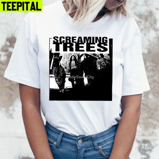 Black White Art Screaming Trees Poster Unisex T-Shirt