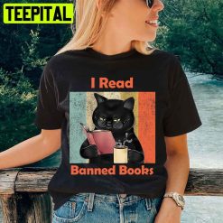 Cat I Read Banned Books Unisex T-Shirt