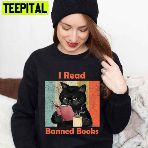 Cat I Read Banned Books Unisex T-Shirt