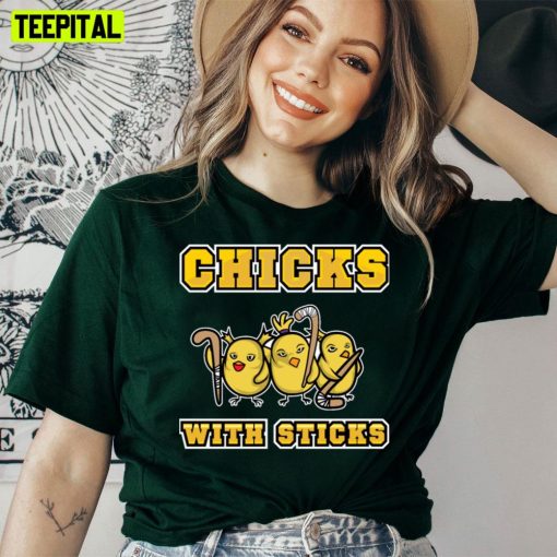 Field Hockey Woman Girls Team Chicks With Sticks Unisex T-Shirt