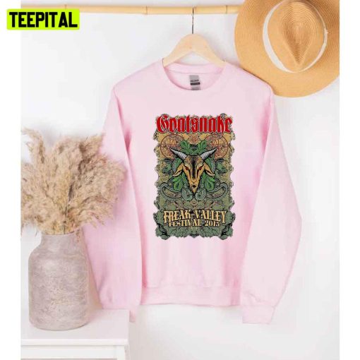 Freak Valley Festival 2015 Devil Goat Graphic Goat Snake Unisex Sweatshirt