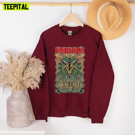 Freak Valley Festival 2015 Devil Goat Graphic Goat Snake Unisex Sweatshirt