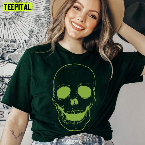 Green Skull Skeleton Unisex T-Shirt