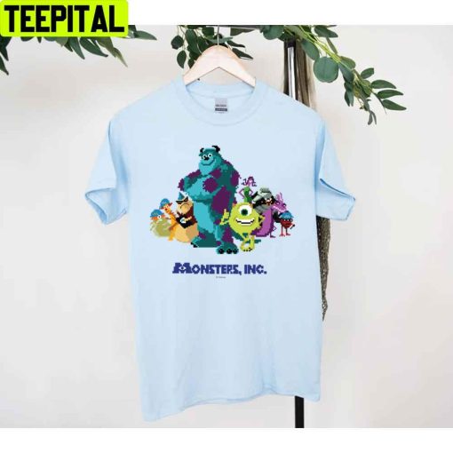 Monsters Inc 8bit Mike Sully And The Gang Unisex T-Shirt