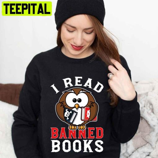 Owl I Read Banned Books Unisex T-Shirt