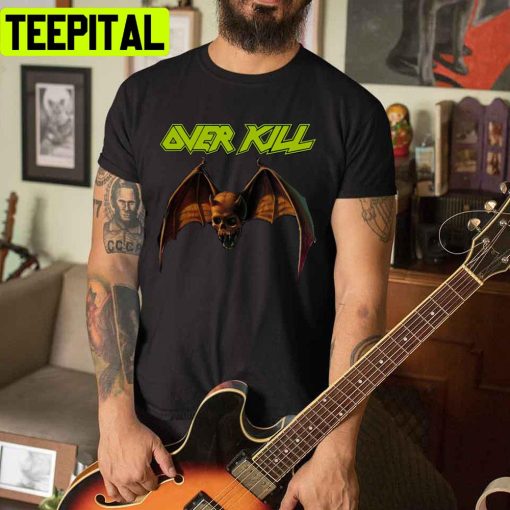 Skull Bat Over Kill Unisex T-Shirt