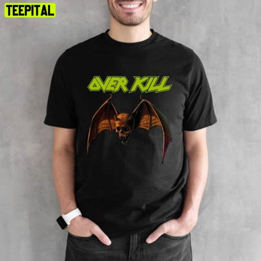 Skull Bat Over Kill Unisex T-Shirt