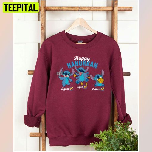 Stitch Happy Hanukkah Unisex T-Shirt