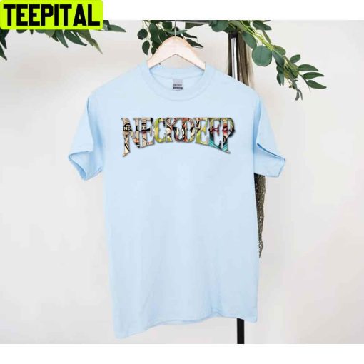 Text Art Neck Deep Unisex T-Shirt