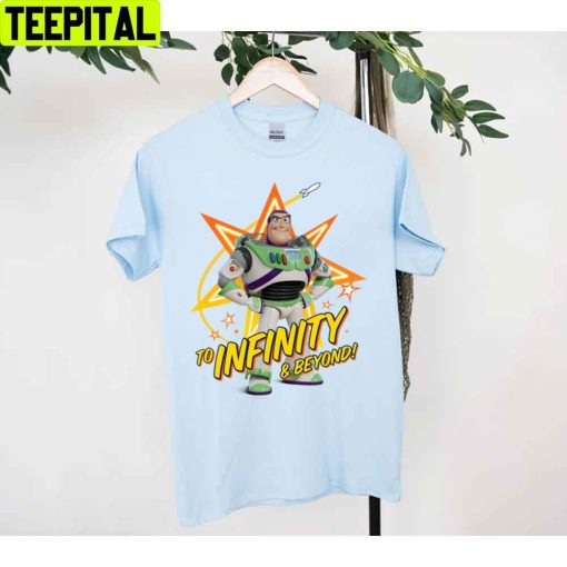 Toy Story 4 Buzz To Infinity & Beyond Stars Unisex T-Shirt