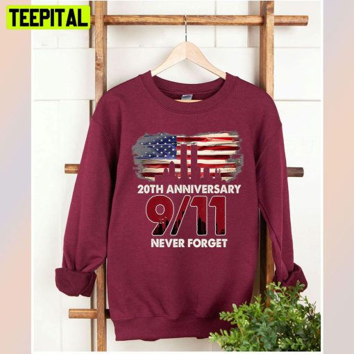 United States 20th Anniversary 9-11 Never Forget Unisex T-Shirt