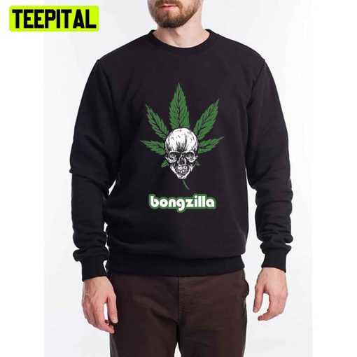 Weed Skull Art Bongzilla Unisex T-Shirt