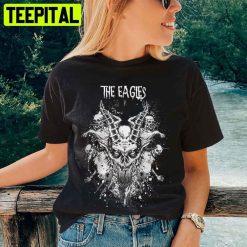 White Art Dragon Skull Play The Eagle Unisex T-Shirt