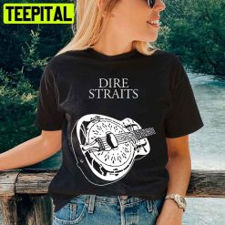 White Guitar Dire Straits Unisex T-Shirt