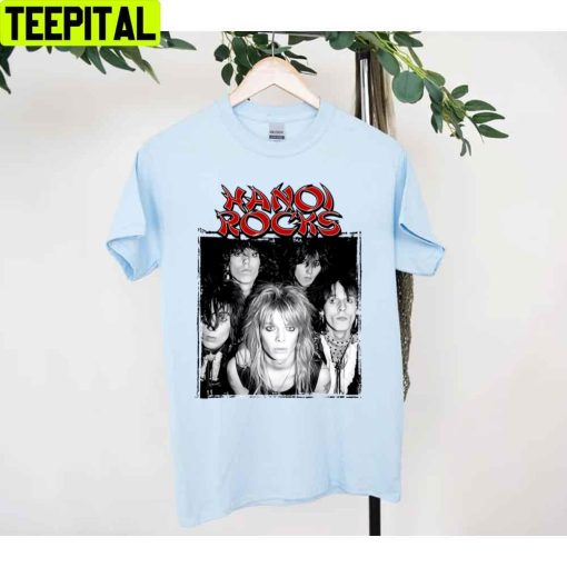 80’s Vintage Art Hanoi Rocks Unisex T-Shirt