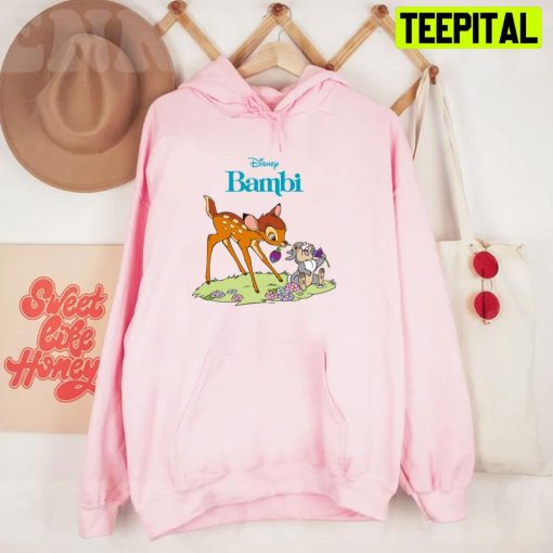 Bambi & Thumper Eating Clover Blossoms Unisex T-Shirt