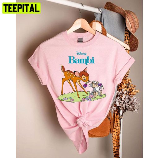 Bambi & Thumper Eating Clover Blossoms Unisex T-Shirt