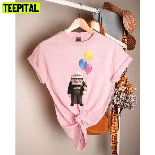 Carl From The Disney Pixar Up Movie Holding Unisex T-Shirt