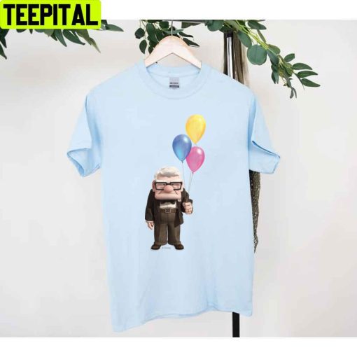 Carl From The Disney Pixar Up Movie Holding Unisex T-Shirt