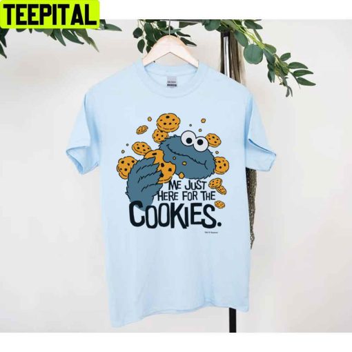 Cookie Monster Me Just Here For The Cookies Baby Unisex T-Shirt
