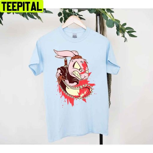 Horror Movie Killer Rabbit Bad Bun Unisex T-Shirt