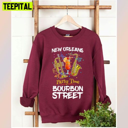 New Orleans Party Time Bourbon Street Jazz Party Unisex T-Shirt
