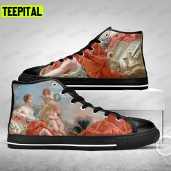 Allegory Of Music Francois Boucher Adults High Top Canvas Shoes