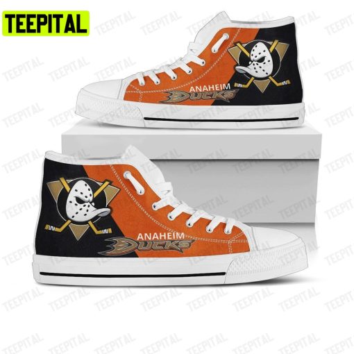 Anaheim Ducks Adults High Top Canvas Shoes