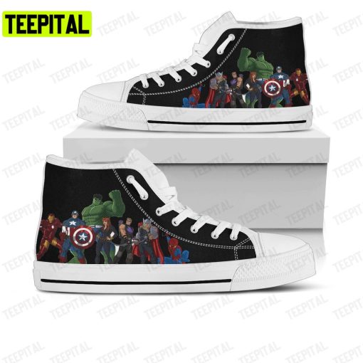 Art Avengers Adults High Top Canvas Shoes