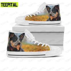 Australian Cattle Dog Adults High Top Canvas Shoes