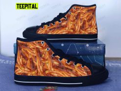 Bacon Adults High Top Canvas Shoes