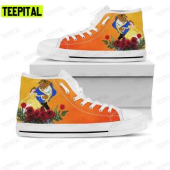Beauty And The Beast Adults High Top Canvas Shoes