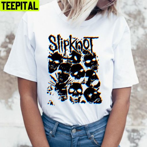 Black Skull Slipknot Band Unisex T-Shirt