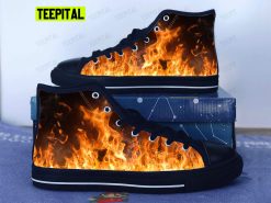 Blaze It Adults High Top Canvas Shoes