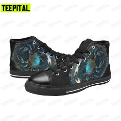 Cancer Zodiac Sign Adults High Top Canvas Shoes