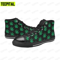 Cannabis 420 Adults High Top Canvas Shoes
