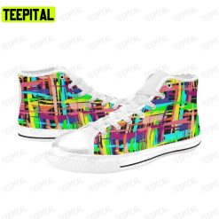 Colorful Adults High Top Canvas Shoes