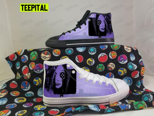 Coraline Adults High Top Canvas Shoes