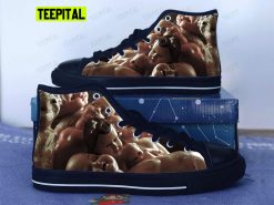 Creepy Dolls Horror Adults High Top Canvas Shoes