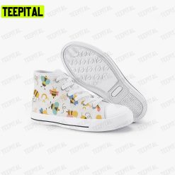 Cute Bumblebee Adults High Top Canvas Shoes